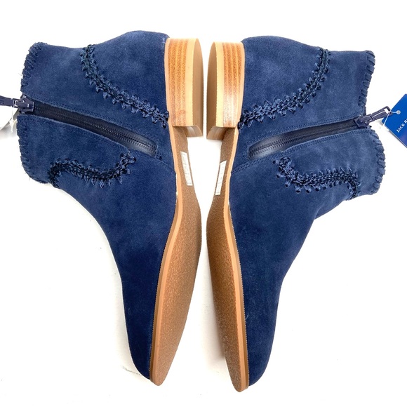 JACK ROGERS Blue Gemma Ankle Boots - Picture 9 of 14